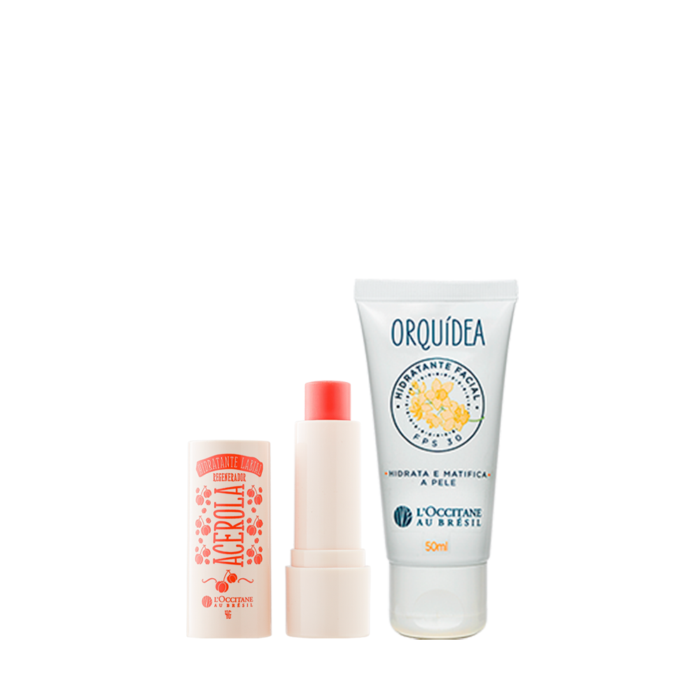 Duo Hidratante Facial Orquídea e Labial Acerola, ,  large image number 0